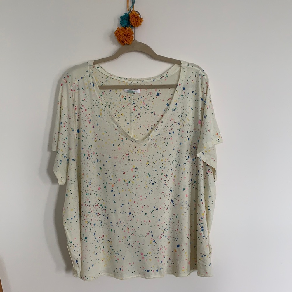 Anthropologie Paint Splattered T-Shirt